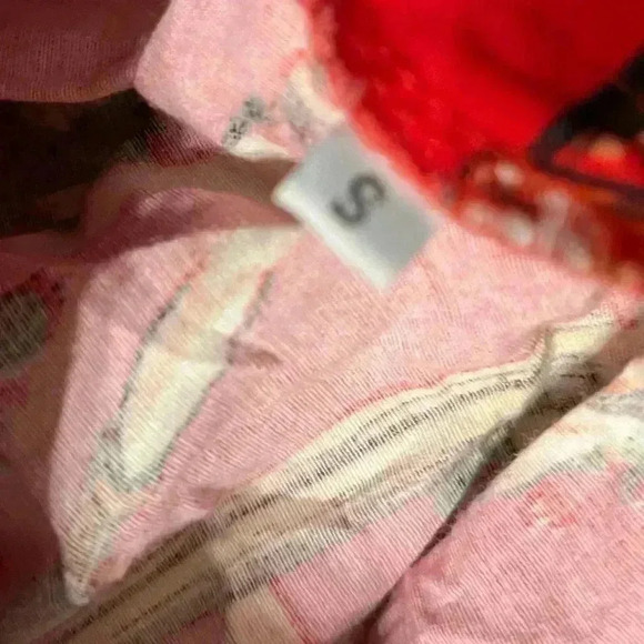 Banned red cowgirl vintage print skirt retro small - Picture 3 of 3